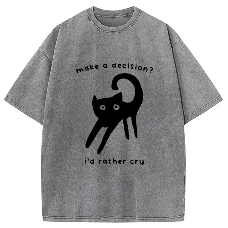 Modecanvas Making A Decision Washed T-Shirt