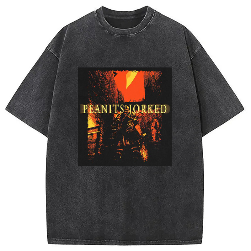 Modecanvas PEANITS JORKED Washed T-Shirt