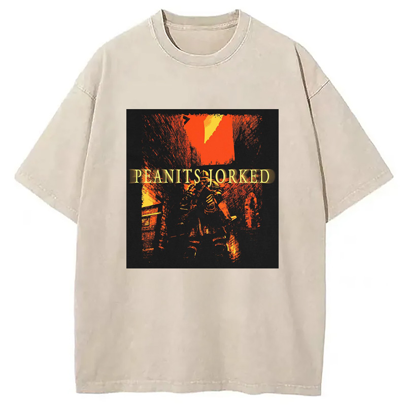 Modecanvas PEANITS JORKED Washed T-Shirt