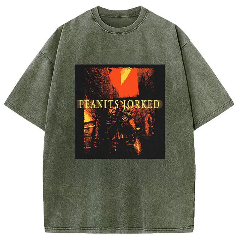 Modecanvas PEANITS JORKED Washed T-Shirt