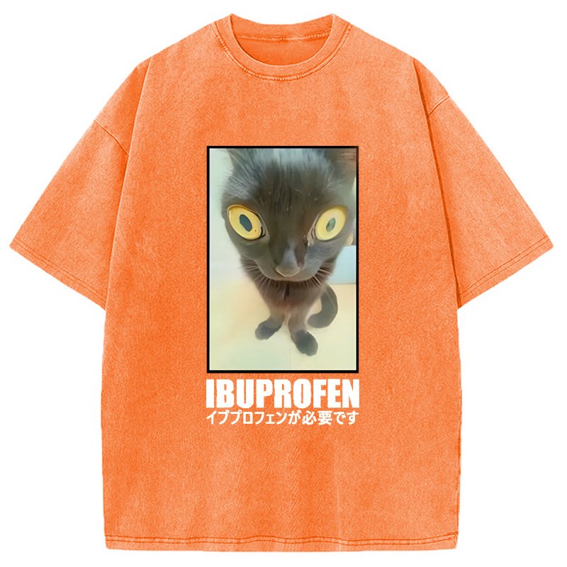 Modecanvas Need Ibuprofen Vintage Washed T-Shirt-modecanvas
