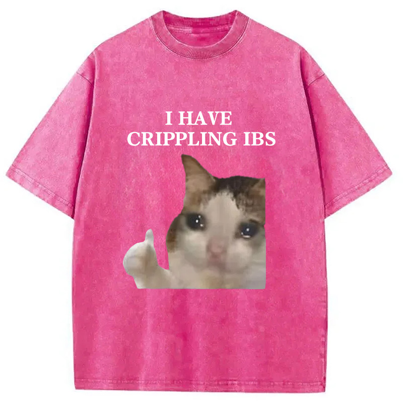Modecanvas I Have Crippling IBS Washed T-Shirt