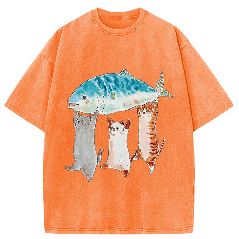 Modecanvas The Joy Of Harvest Washed T-Shirt