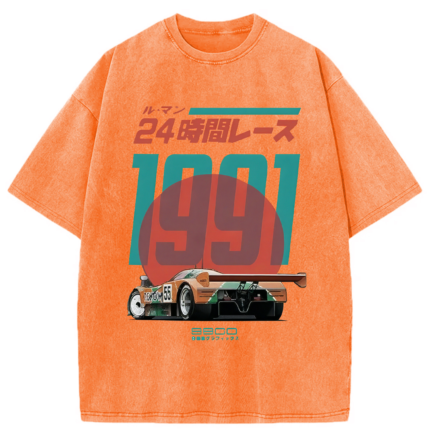 Modecanvas 24-hour Racing Japanese Washed T-Shirt