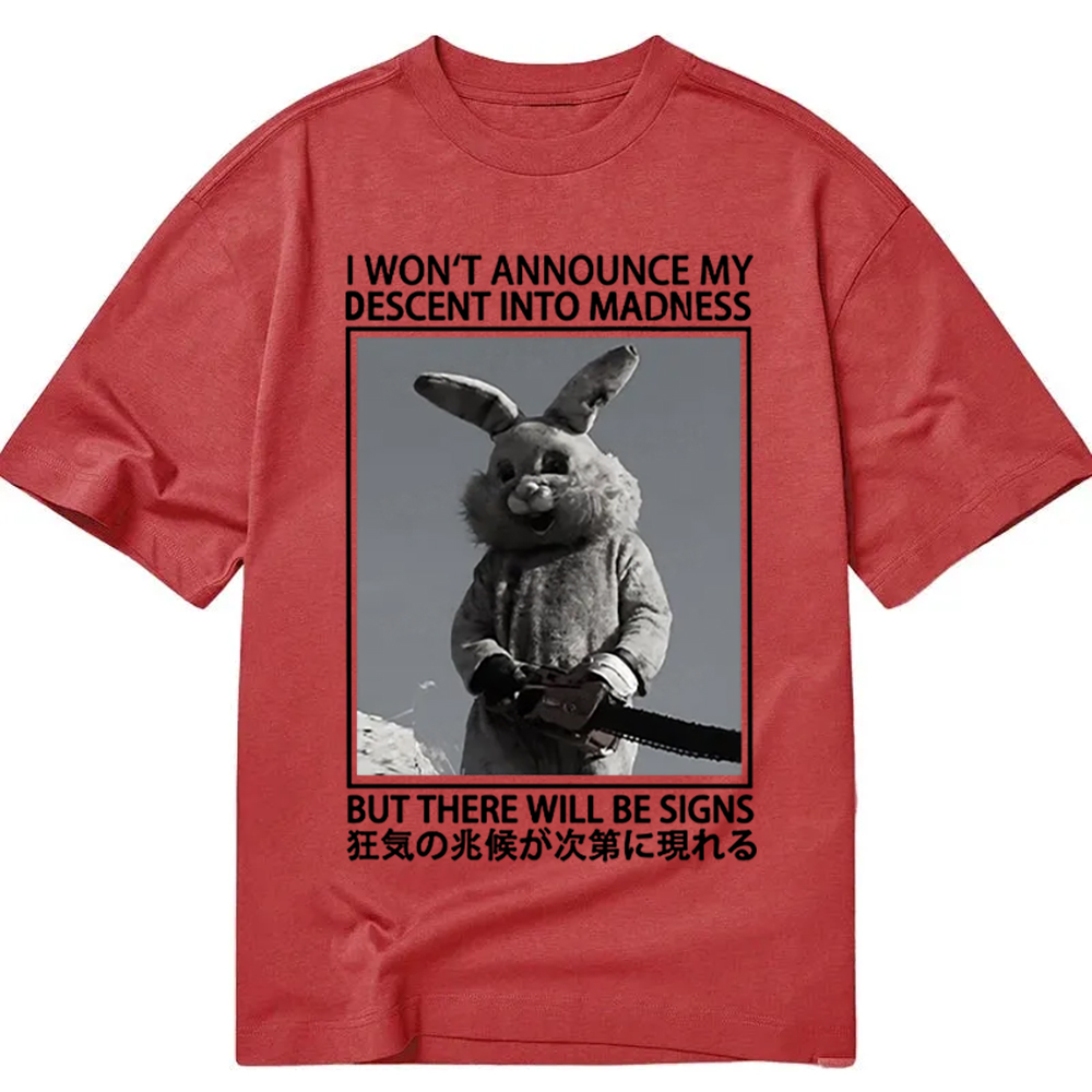 Modecanvas Rabbit Goes Into Madness DTG Printing Classic T-Shirt-modecanvas