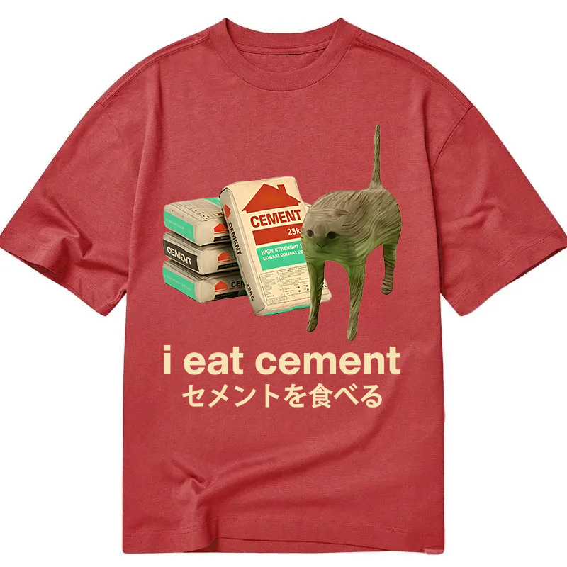 Modecanvas I Eat Cement DTG Printing Classic T-Shirt-modecanvas