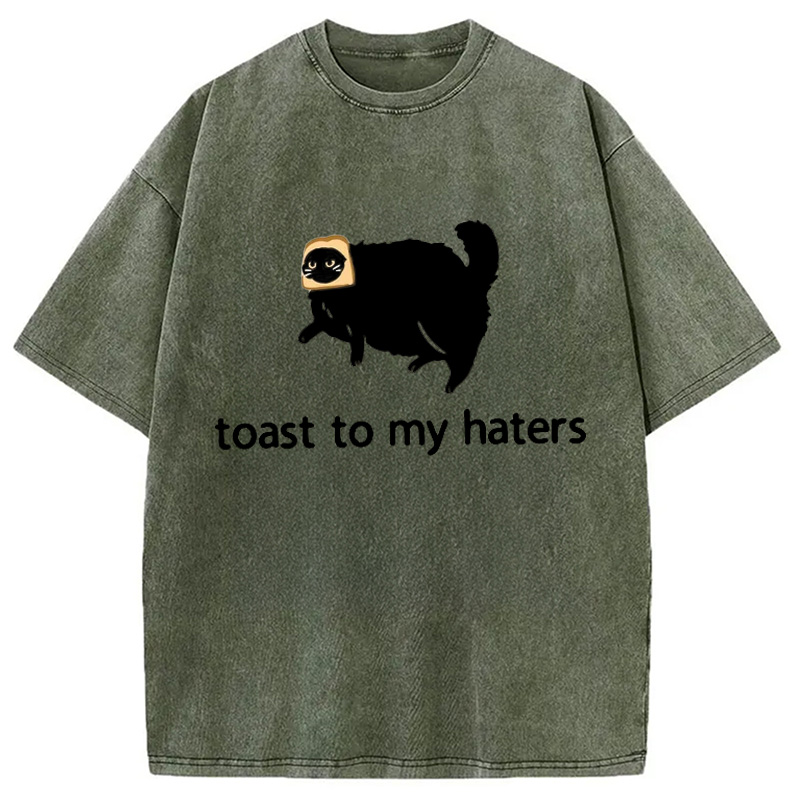 Modecanvas Toast To My Haters Washed T-Shirt