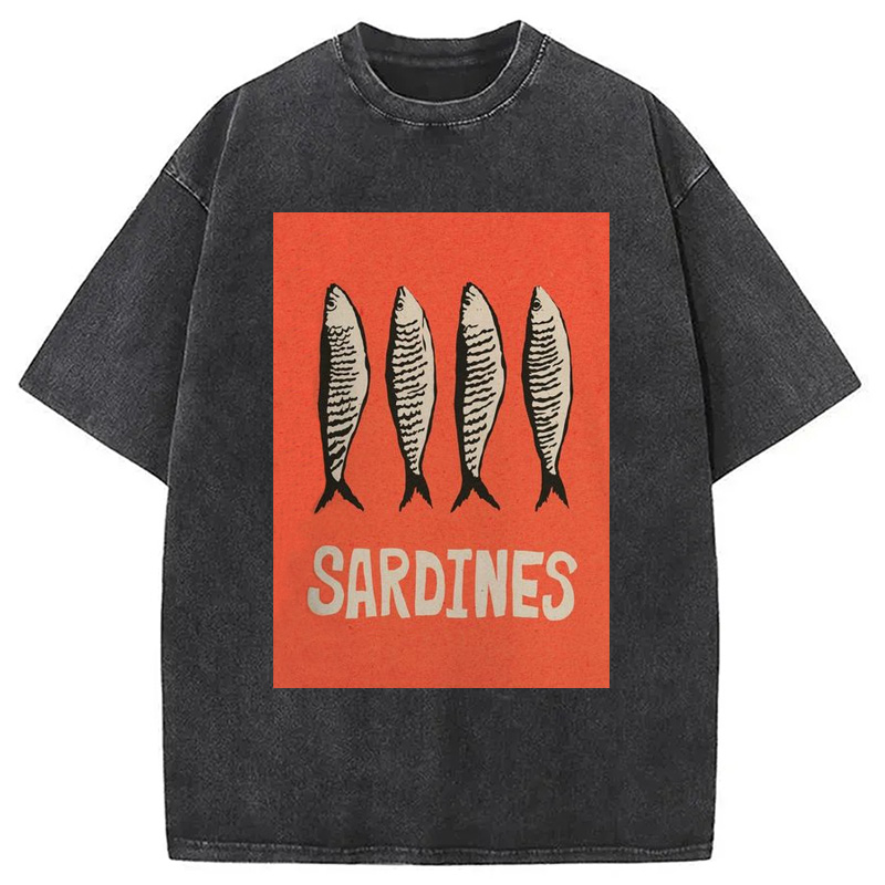 Modecanvas Sardines Japanese Washed T-Shirt