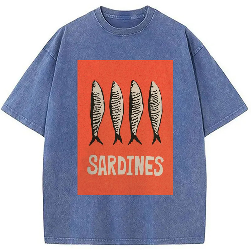 Modecanvas Sardines Japanese Washed T-Shirt