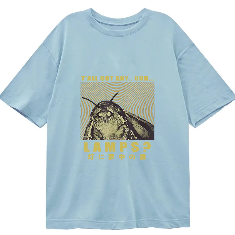 Modecanvas Moth Obsessed With The Light DTG Printing Classic T-Shirt-modecanvas