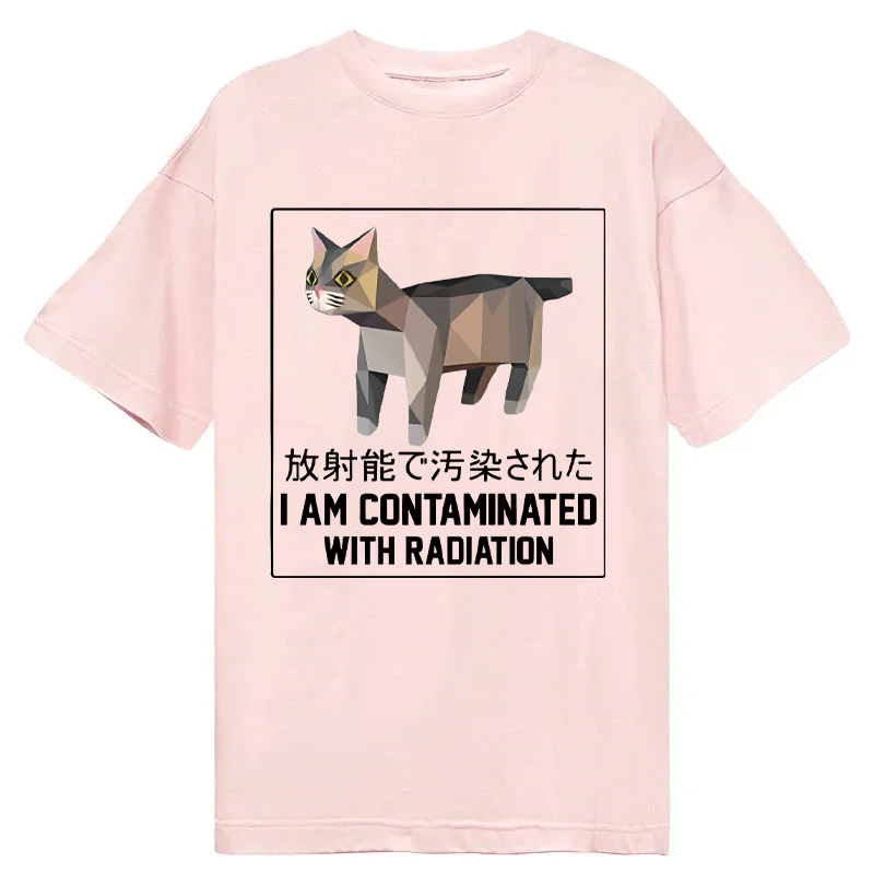 Modecanvas I Am Contaminated with Radiation Meme DTG Printing Classic T-Shirt-modecanvas