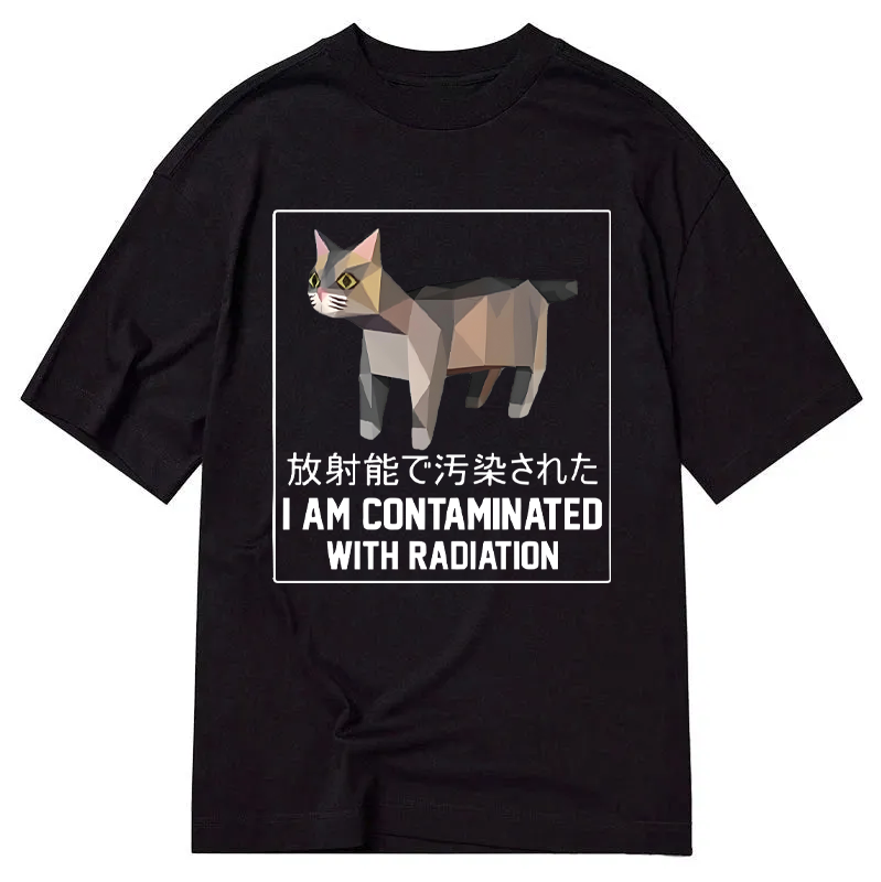 Modecanvas I Am Contaminated with Radiation Meme DTG Printing Classic T-Shirt-modecanvas