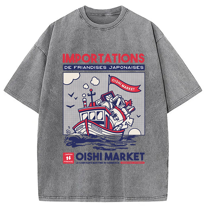 Modecanvas Importations De Friandises Japanese Washed T-Shirt