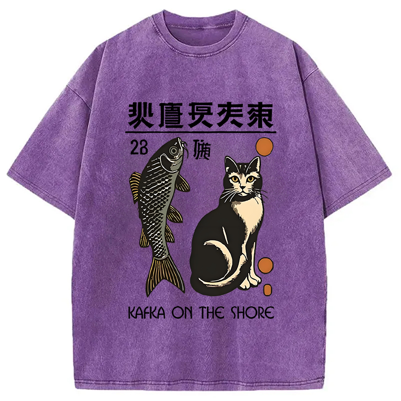 Modecanvas Kafka On The Shore Washed T-Shirt