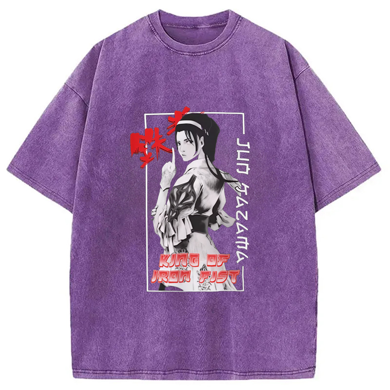 Modecanvas TEKKEN Jun Kazama Washed T-Shirt