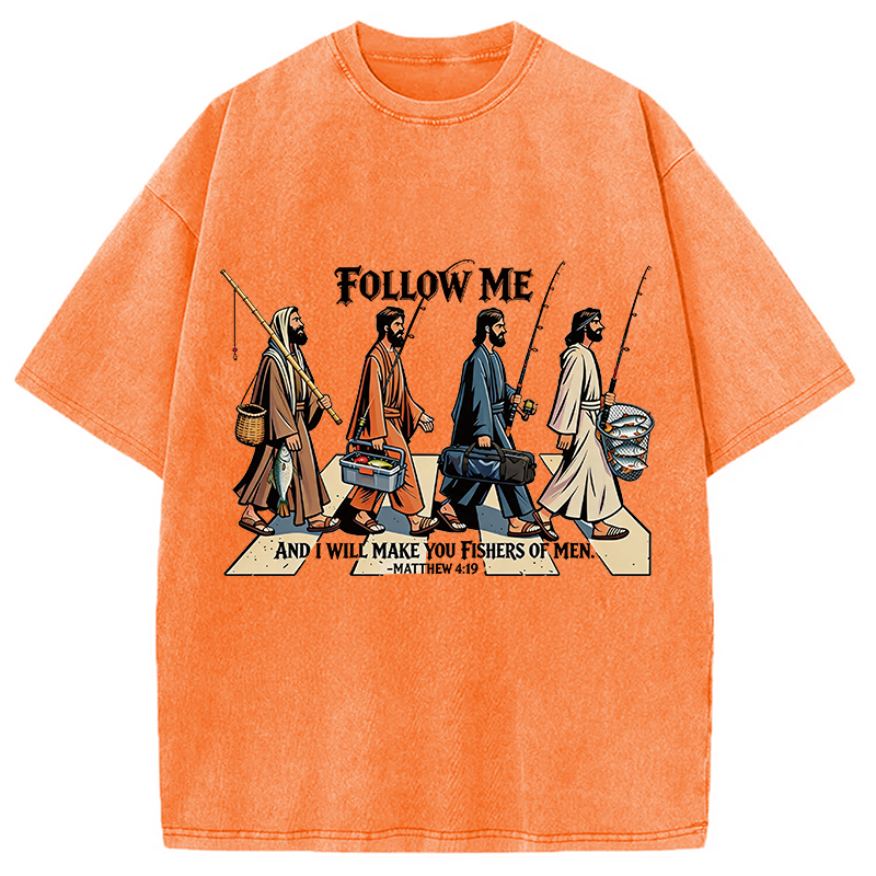 Modecanvas Fishers Of Men DTG Printing Washed T-Shirt