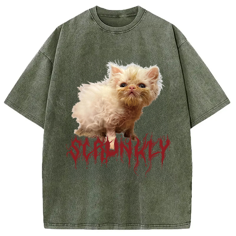 Modecanvas Scrunkly Wisp DTG Printing Washed T-Shirt