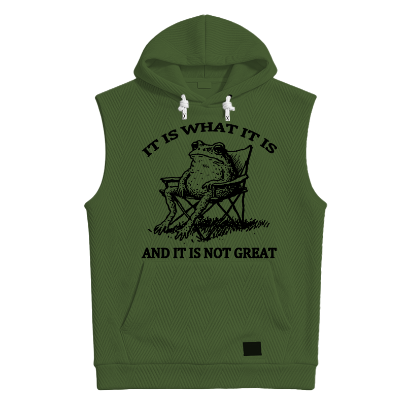 Modecanvas Resting Frog Funny Hooded Tank