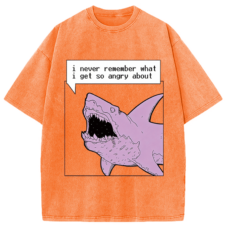Modecanvas Angry About What? DTG Printing Washed T-Shirt
