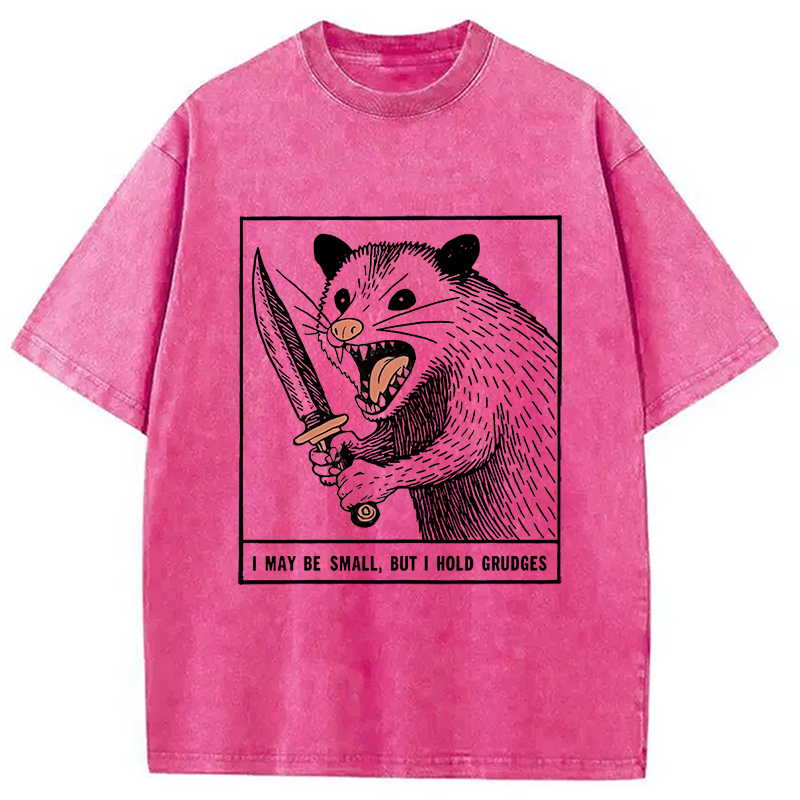Modecanvas Possum With A Knife Washed T-Shirt