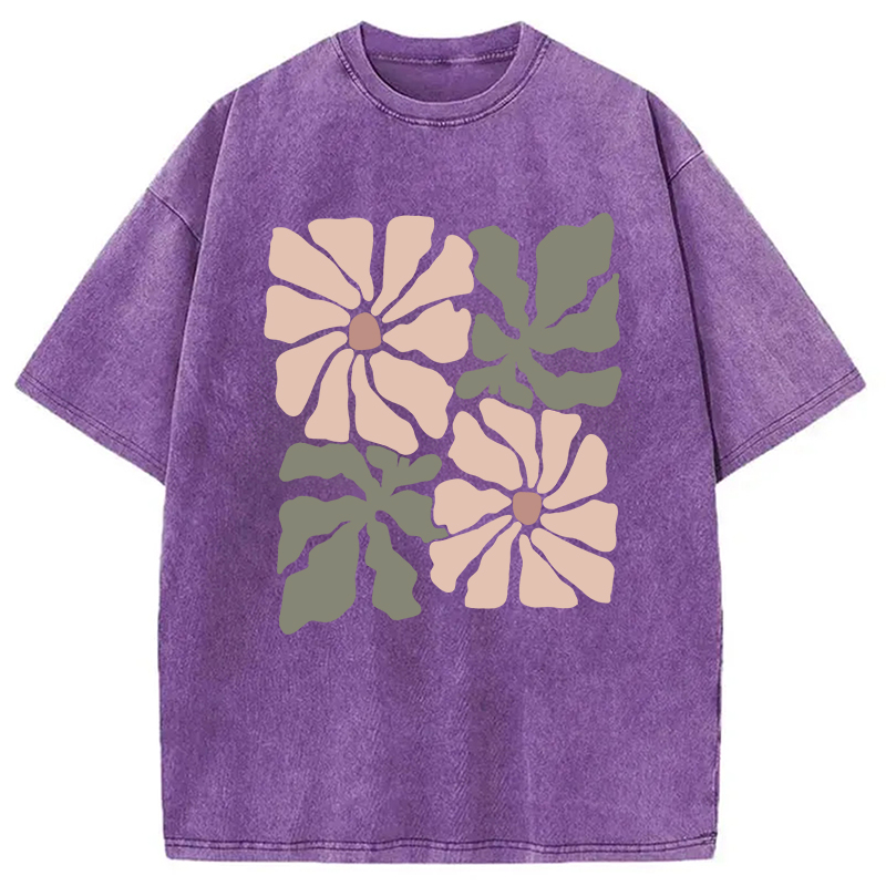 Modecanvas Boho Wildflower Washed T-Shirt