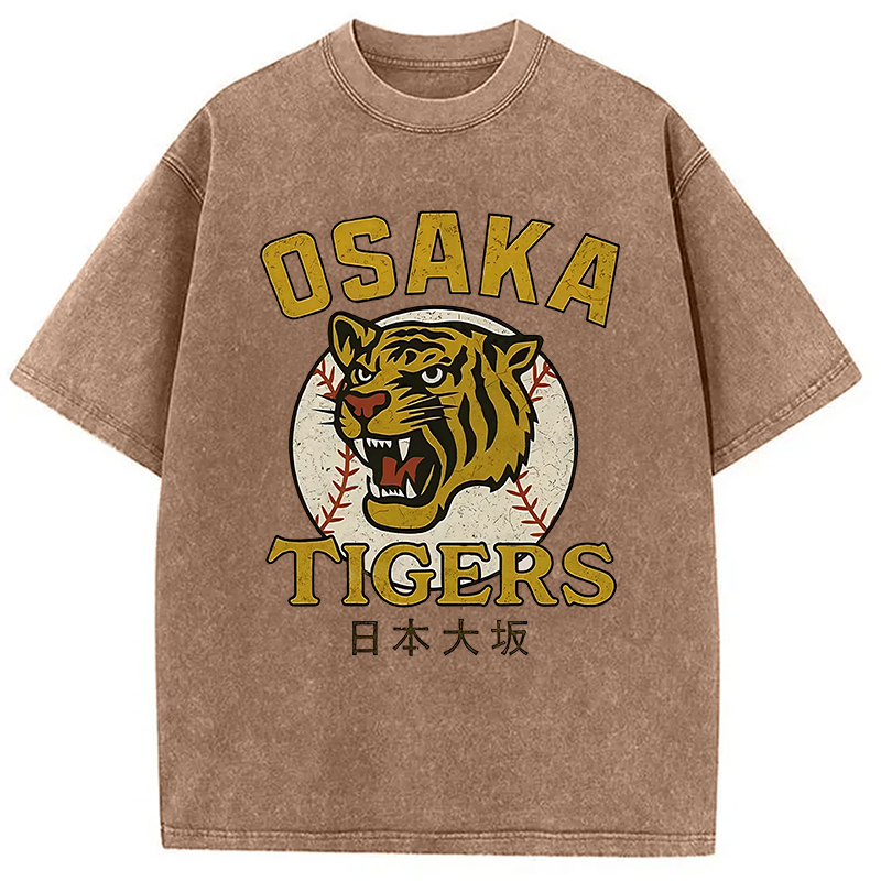 Modecanvas Funny Osaka Tigers Washed T-Shirt