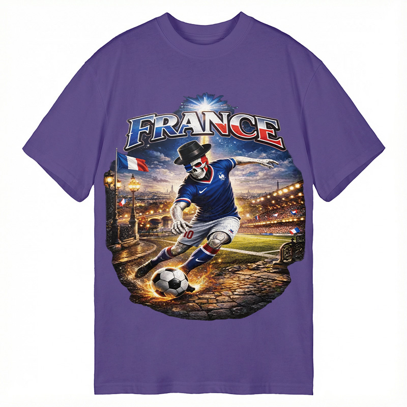 Modecanvas France Soccer DTG Printing Classic T-Shirt-modecanvas
