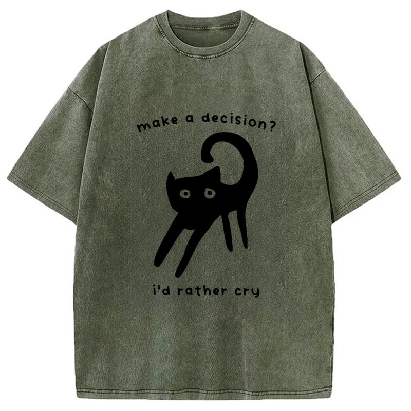 Modecanvas Making A Decision Washed T-Shirt