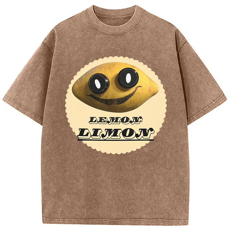Modecanvas Poppys Playtime Limon DTG Printing Washed T-Shirt