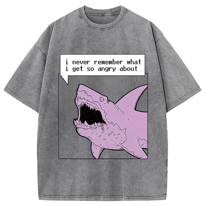 Modecanvas Angry About What? DTG Printing Washed T-Shirt