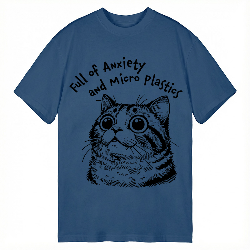 Modecanvas Full of Anxiety and Microplastics DTG Printing Classic T-Shirt-modecanvas