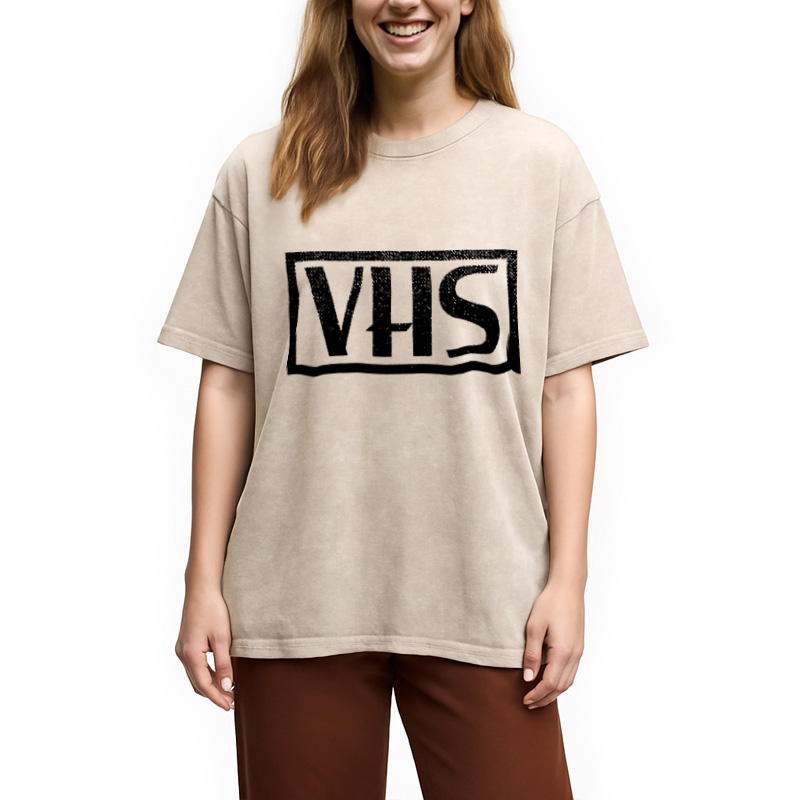 Modecanvas VHS Logo Washed T-Shirt