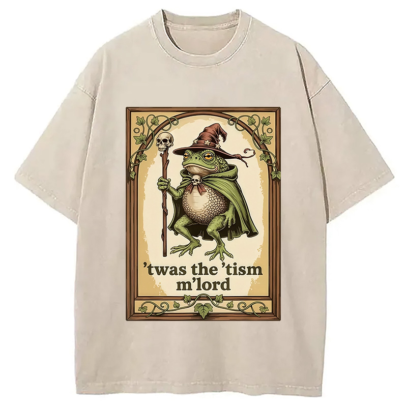 Modecanvas Frog with a Sword Washed T-Shirt