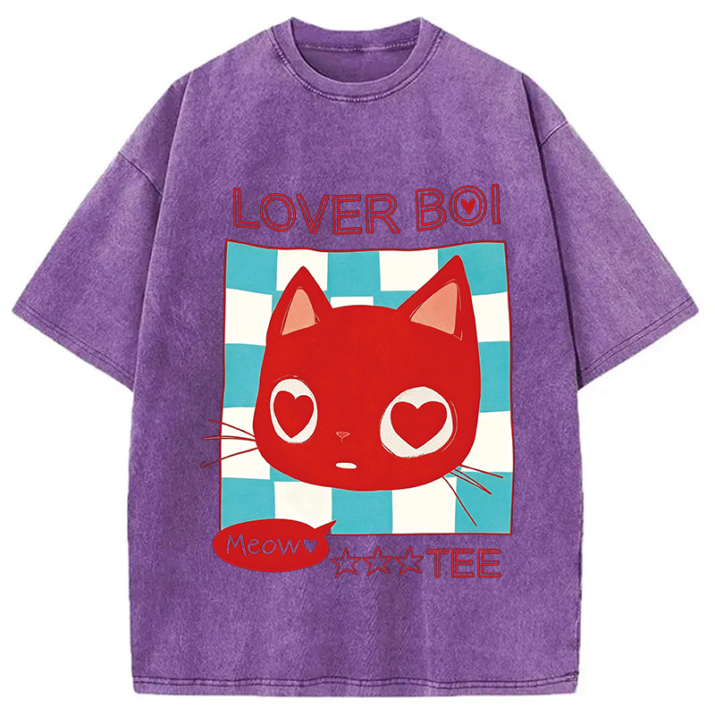 Modecanvas Lover Boi Washed T-Shirt