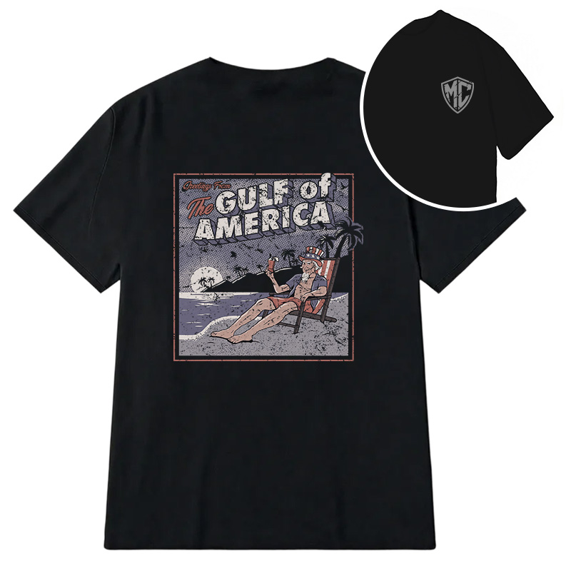 Modecanvas Greetings From The Gulf Of America DTG Printing Back Classic T-Shirt