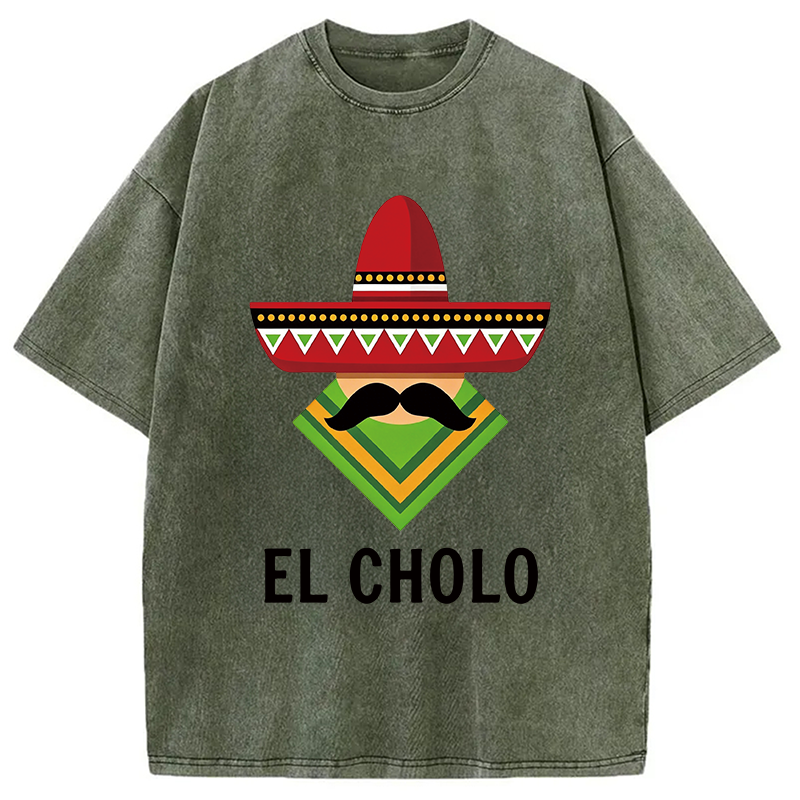 Modecanvas El Cholo DTG Printing Washed T-Shirt