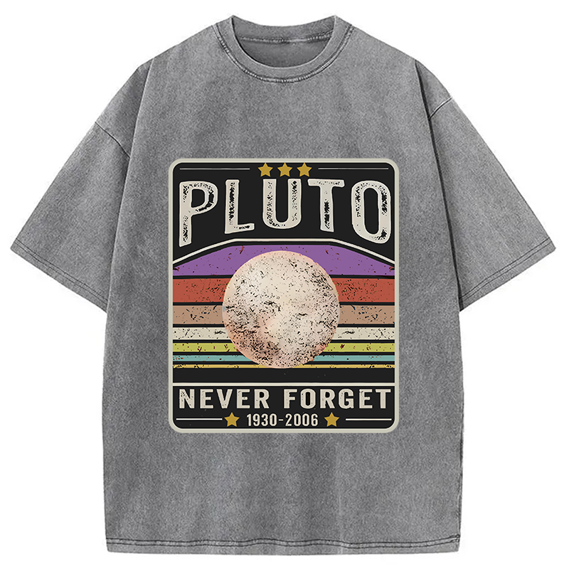 Modecanvas Always a Planet in Our Hearts Washed T-Shirt-modecanvas