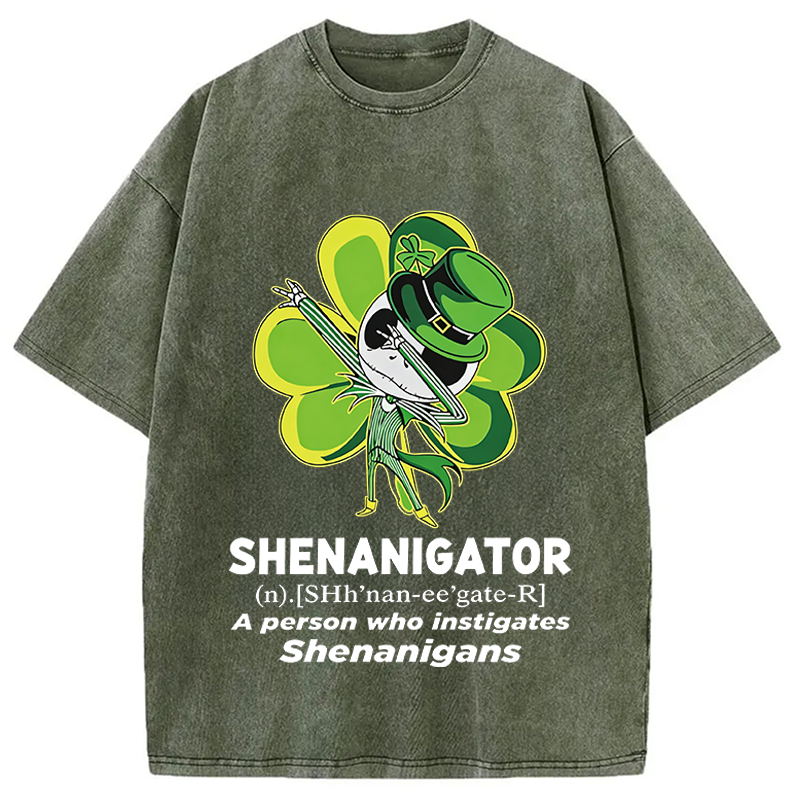 Modecanvas Shenanigator A Person DTG Printing Washed T-Shirt