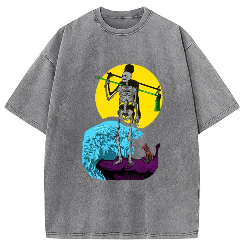 Modecanvas The Fool Tarot Washed T-Shirt