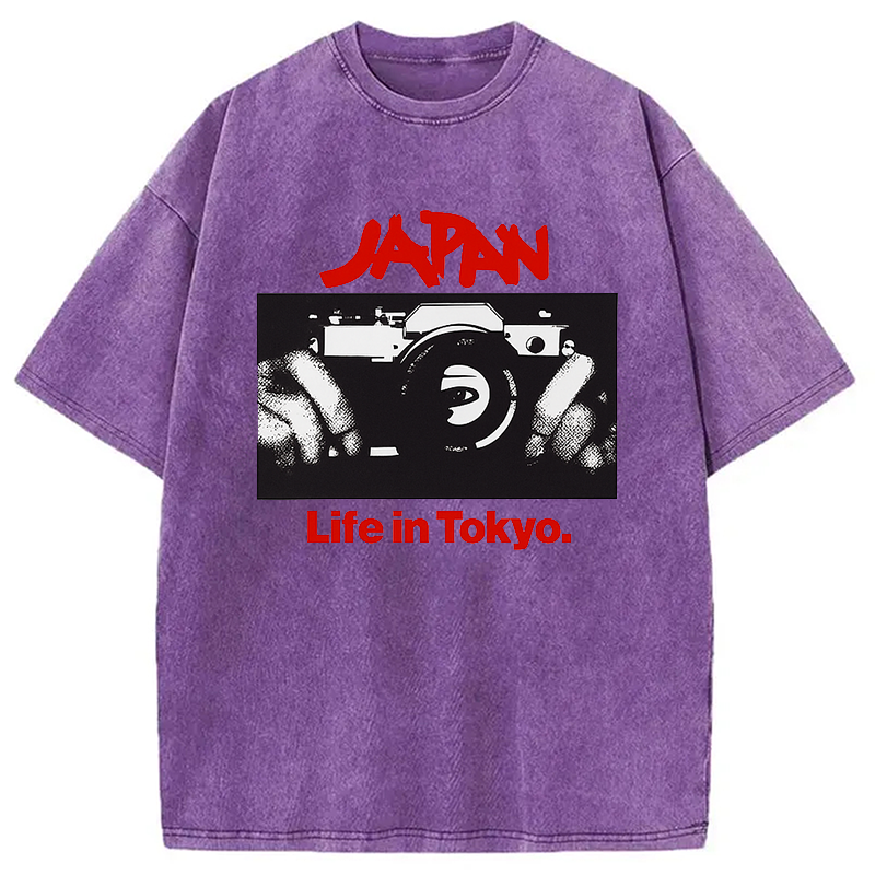 Modecanvas Japan Life in Tokyo Sylvian Synth Washed T-Shirt