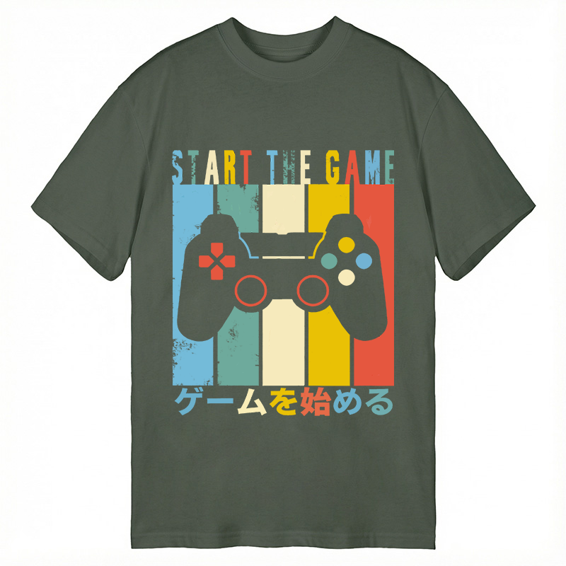 Modecanvas START THE GAME DTG Printing Classic T-Shirt-modecanvas