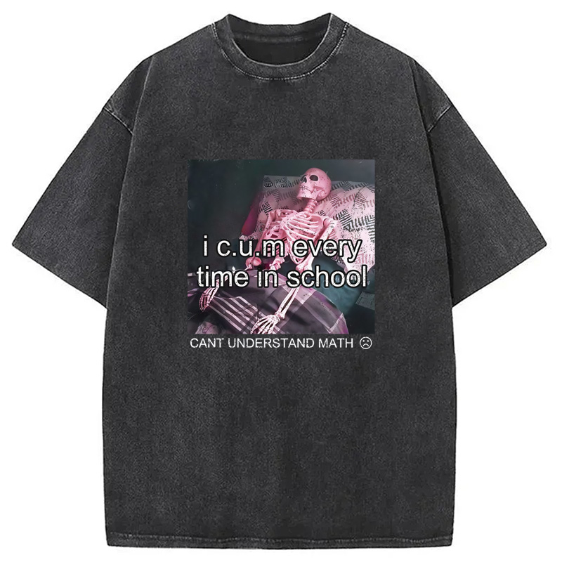 Modecanvas Everytime In School Washed T-Shirt