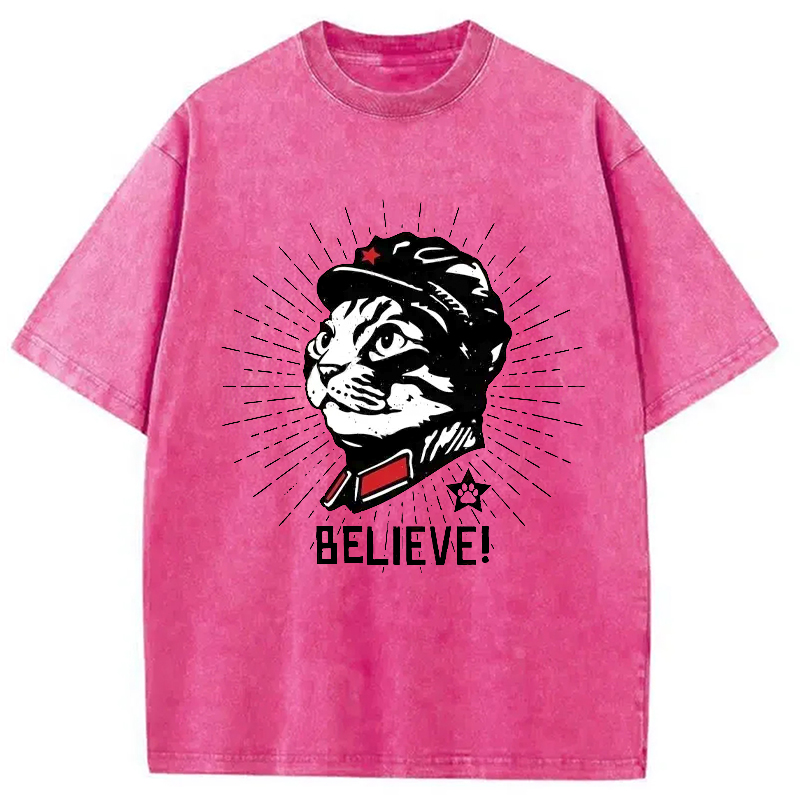 Modecanvas Trust Cat Chairman Washed T-Shirt