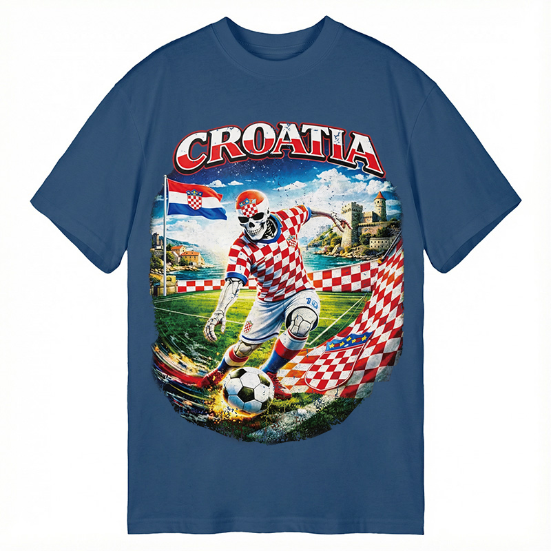 Modecanvas Croatia Soccer DTG Printing Classic T-Shirt-modecanvas