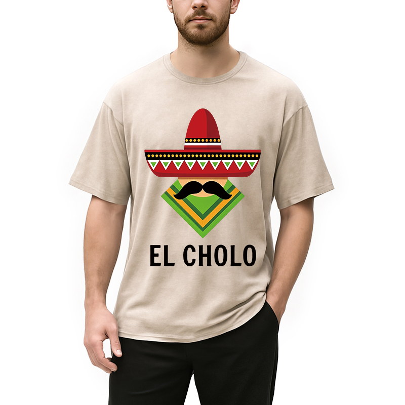 Modecanvas El Cholo DTG Printing Washed T-Shirt