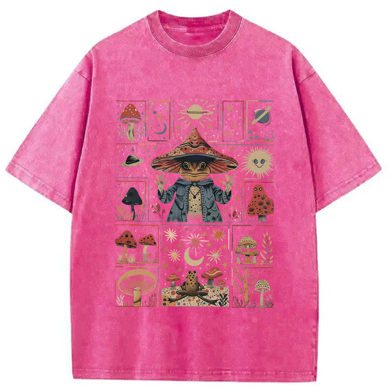 Modecanvas Frog Wizard Washed T-Shirt
