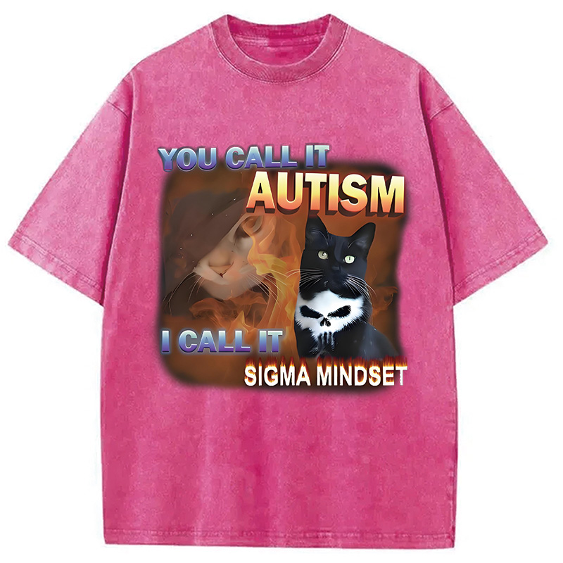 Modecanvas You Call It Autism Funny Washed T-Shirt