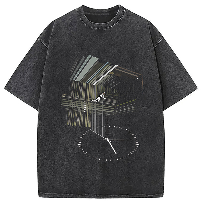 Modecanvas Secret Behind Bookshelf Washed T-Shirt