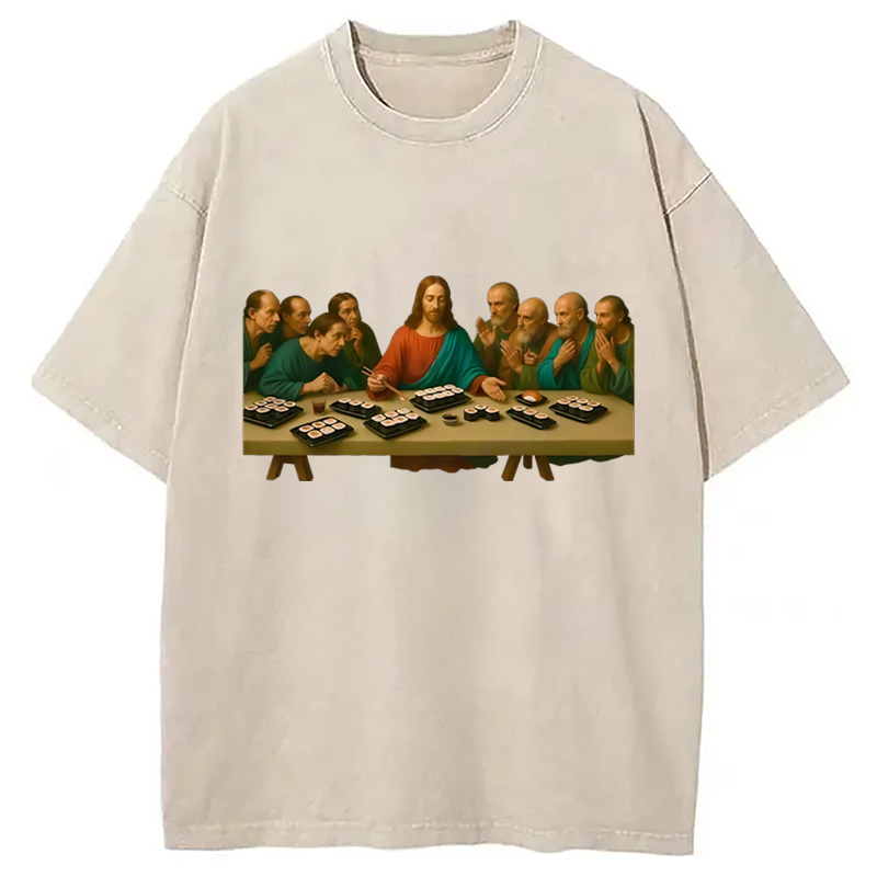 Modecanvas The Last Sush Washed T-Shirt