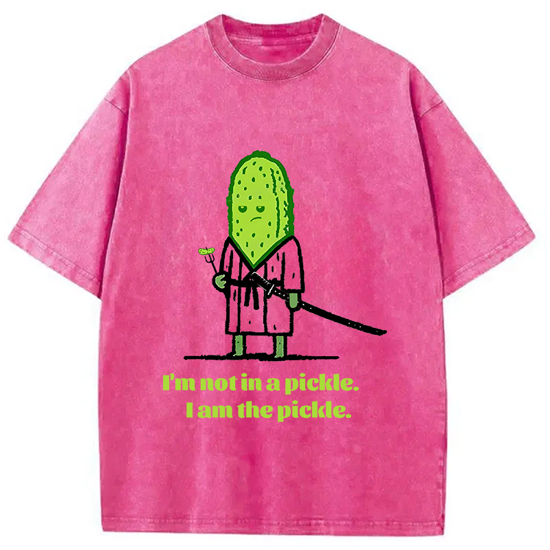 Modecanvas Cucumber Samurai Washed T-Shirt
